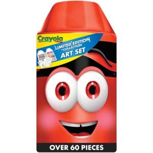 image:imageCrayola Coloring Set with Limited Edition Blue Art Case Limited Edition Crayons 50 Pieces Gifts for KidsRed