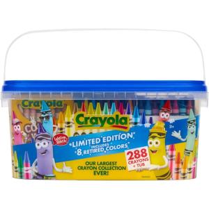 image:imageCrayola Crayon Tub  Limited Edition Colors 288ct Bulk Coloring Crayons for Kids with Storage Tub Classroom amp Art Supplies for Teachers Ages 3Limited Edition