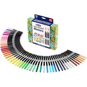image:imageCrayola Gel Ink Pen Marker Set 14 Matte amp Glitter Pens Gel Pens for Coloring Fine Point Gift for Kids amp Teens Ages 4Color  Detail