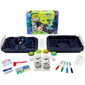 image:imageCrayola Goo Allin1 Sensory Station Galactic Slime Making Kit for Kids Essential Easter Basket Stuffers Less Mess DIY Arts amp Crafts Set Gifts for Kids Ages 6