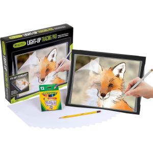 image:imageCrayola Light Up Tracing Pad with Night Mode and Colored Pencil Set Gift Ages 6 7 8 9 10