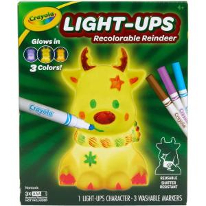 image:imageCrayola Light Ups Reindeer Recolorable Light Up Toy for Kids Reindeer Decor Glow in the Dark Holiday Gift for Kids Ages 4Reindeer