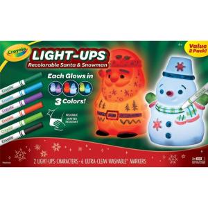 image:imageCrayola Light Ups Reindeer Recolorable Light Up Toy for Kids Reindeer Decor Glow in the Dark Holiday Gift for Kids Ages 4SantaSnowman