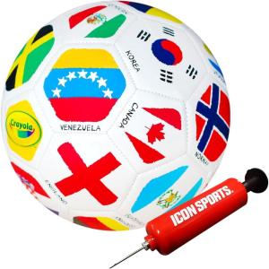 image:imageCrayola Official Soccer Ball  Unisex Kids  Multiplication Size 5International