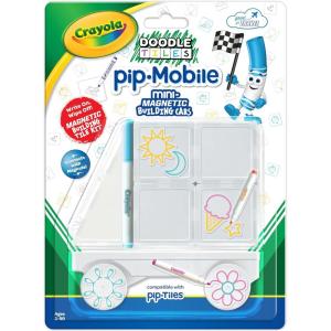 image:imageCrayola PIPMobile Rolling Chassis for Magnetic Building Tiles  Add Wheels to Crayola PIPTile Sets  STEM Learning Toy for Kids Ages 3  Creative Reusable Educational Travel Toy Doodle
