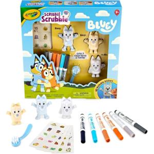 image:imageCrayola Scribble Scrubbies Bluey Poolside Playset 4ct Washable Bluey Toy Set for Kids Essential Easter Basket Stuffers for Toddlers Gifts for Girls amp Boys Ages 3Deluxe