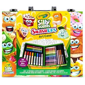 image:imageCrayola Silly Scents Mini Inspiration Art Case Scented Crayons amp Markers Set Art Kit for Kids Easter Basket Essentials Coloring Supplies Travel Gifts for Kids Ages 4