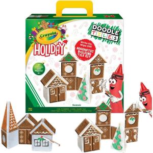 image:imageCreateOn Crayola Gingerbread House Magnetic Tiles 24pc Holiday Christmas Building Set STEM Educational Toys for Kids Ages 3 Magnetic Construction Playset for Creative Learning amp GiftsGingerbread House