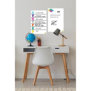 image:imageDry Erase Weekly Calendar  Memo Board  Whiteboard for Home School Classrooms or Office Use Large Size White