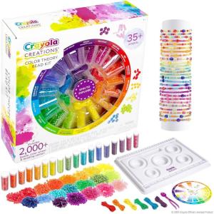 image:imageFashion Angels Crayola Creations Color Theory Bead Kit Multicolored 2000 Bead Set amp Wheel DIY Jewelry Kit for Kids Teen Girls amp Boys