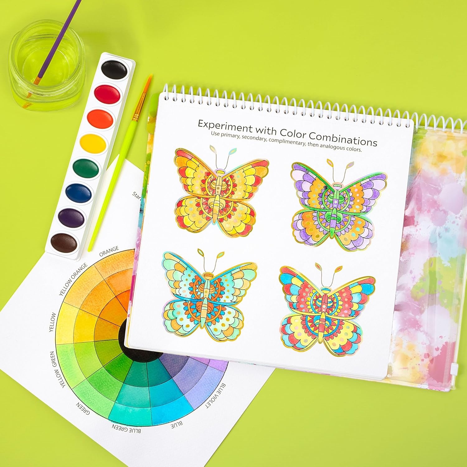 image:imageFashion Angels Crayola Creations Color Theory Watercolor Set Paint Set with Brushes amp Watercolor Sheets Ideal Arts amp Crafts Activity for Kids