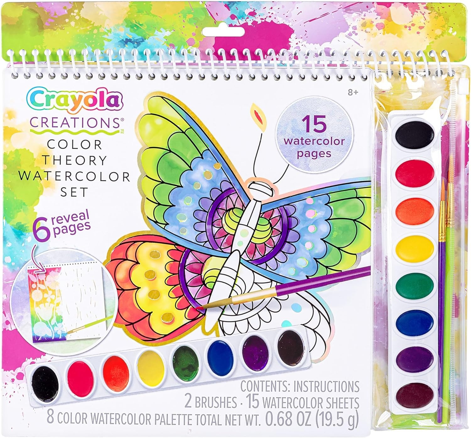 image:imageFashion Angels Crayola Creations Color Theory Watercolor Set Paint Set with Brushes amp Watercolor Sheets Ideal Arts amp Crafts Activity for Kids