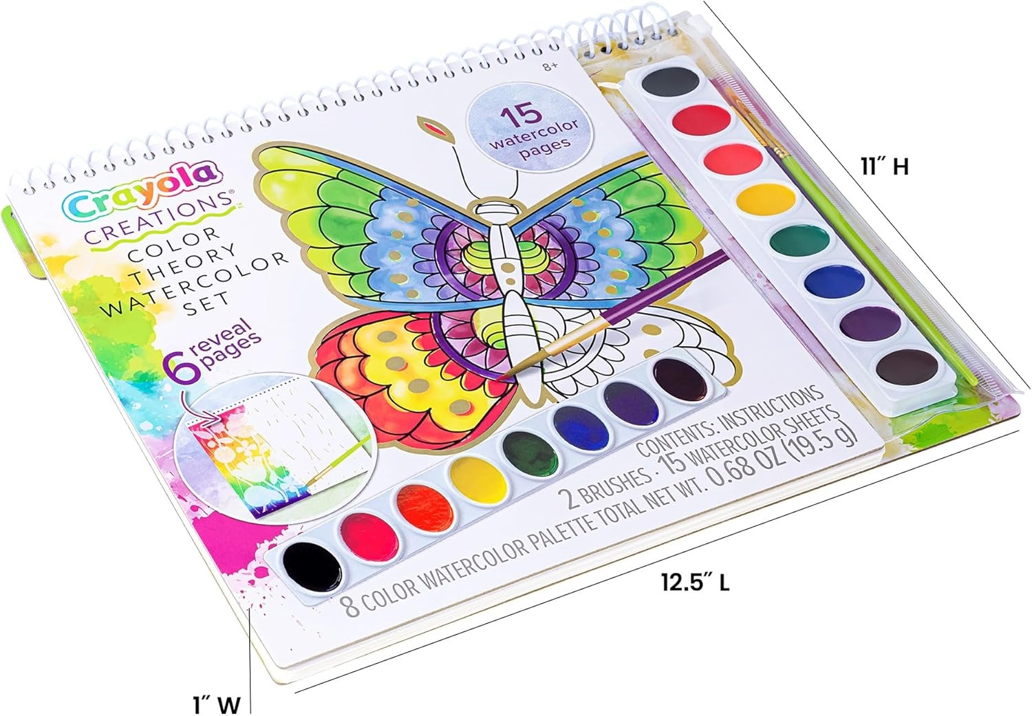 image:imageFashion Angels Crayola Creations Color Theory Watercolor Set Paint Set with Brushes amp Watercolor Sheets Ideal Arts amp Crafts Activity for Kids