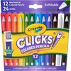 image:imageCrayola Clicks 20mm Mechanical Colored Pencil Set 12 Assorted Colors Coloring Pencils for Kids No Sharpen 24 Replacement Cores Ages 5Classic