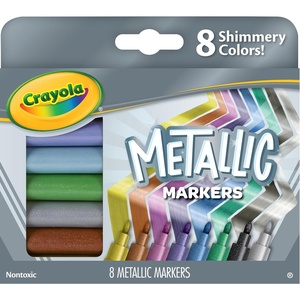 image:imageCrayola Metallic Markers Art Supplies 8 Count Colors May Vary8 Count Pack of 1