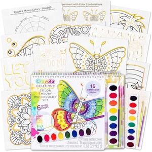 image:imageFashion Angels Crayola Creations Color Theory Watercolor Set Paint Set with Brushes amp Watercolor Sheets Ideal Arts amp Crafts Activity for Kids