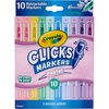 image:imageCrayola Pastel Clicks Retractable Tip Markers 10ct Teacher School Supplies Washable Markers for Kids Spring Crafts amp Coloring Ages 8