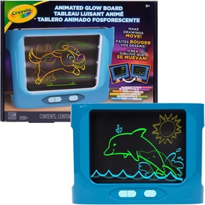image:imageCrayola Animated Glow Board DualScreen LED Drawing Board with Light Animation Light Up Tracing Projector Gift for Kids Toys for Boys amp Girls Ages 6Animated
