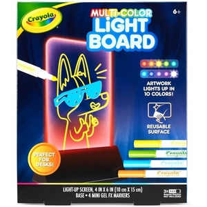 image:imageCrayola Animated Glow Board DualScreen LED Drawing Board with Light Animation Light Up Tracing Projector Gift for Kids Toys for Boys amp Girls Ages 6MultiColor