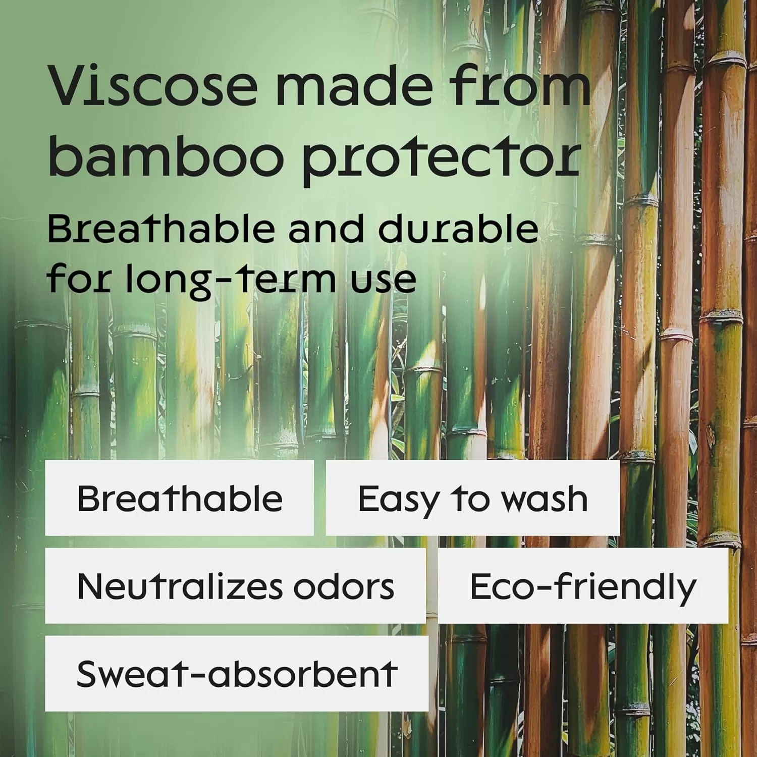 image100 Waterproof Twin Mattress Protector  360 Protection Against Spills Stains ampamp Accidents for Parents ampamp Pet Owners  Noiseless ampamp Cooling Viscose Made from Bamboo WhiteKing
