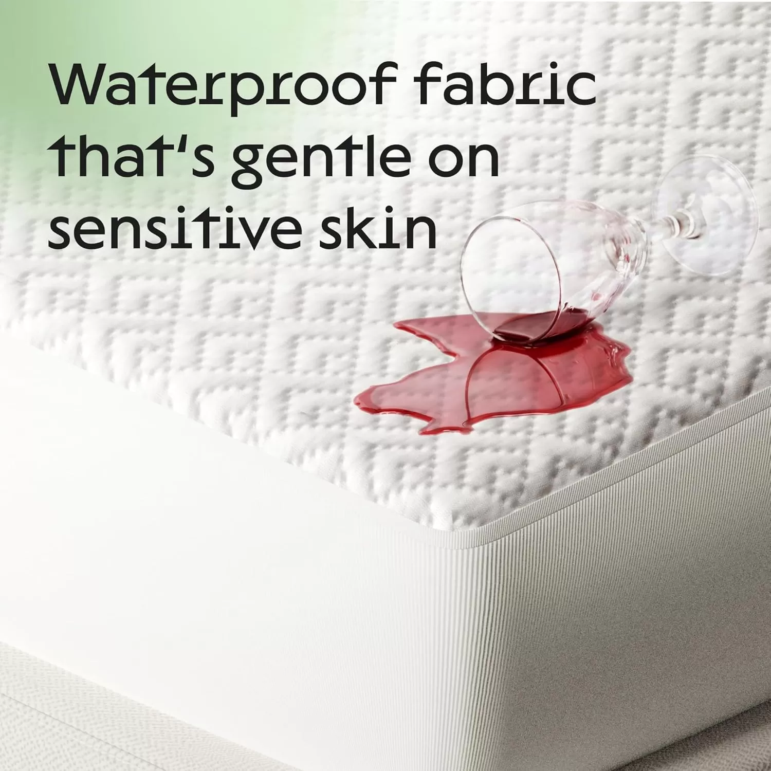image100 Waterproof Twin Mattress Protector  360 Protection Against Spills Stains ampamp Accidents for Parents ampamp Pet Owners  Noiseless ampamp Cooling Viscose Made from Bamboo WhiteFull