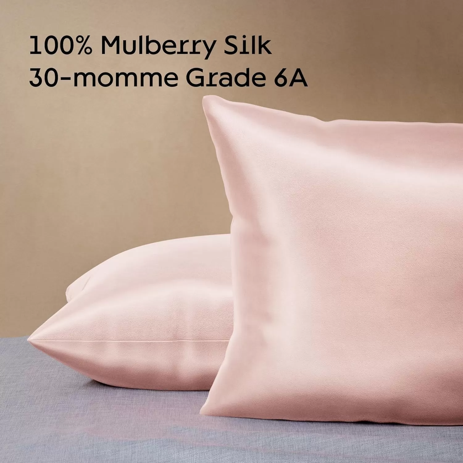 imageNiagara 100 Mulberry Silk Pillowcase  30 Momme Silk Pillow case for Hair and Skin  Grade 6A Silk Pillow Cases with Zipper  Soft ampamp Cooling Black Silk Pillowcase Queen Size 20quotx30quotPink