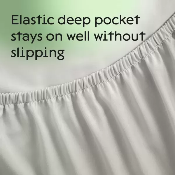 image100 Waterproof Twin Mattress Protector  360 Protection Against Spills Stains ampamp Accidents for Parents ampamp Pet Owners  Noiseless ampamp Cooling Viscose Made from Bamboo WhiteFull