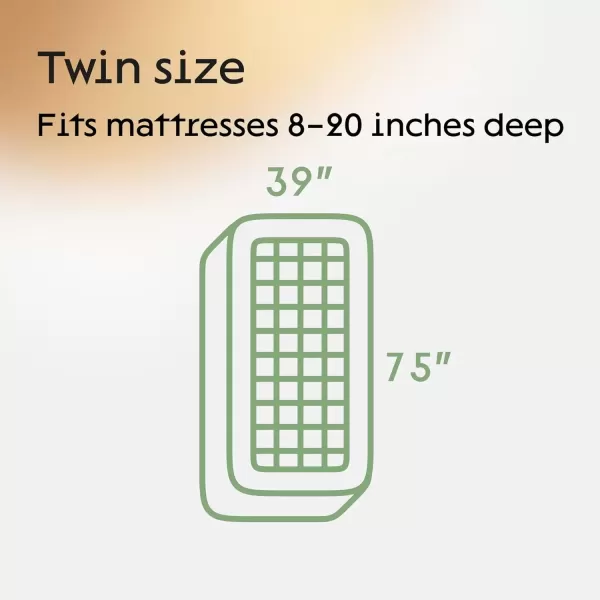 image100 Waterproof Twin Mattress Protector  360 Protection Against Spills Stains ampamp Accidents for Parents ampamp Pet Owners  Noiseless ampamp Cooling Viscose Made from Bamboo WhiteTwin