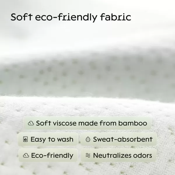 image100 Waterproof Pillow Protectors King 20x36 Pair Zippered Pillow Case Pillow Cover Guaranteed Noiseless Pad Ultra Plush Absorbent Viscose Made from Bamboo Green 2 PackGreen