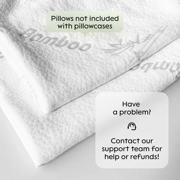 imageCloudLike Pillow Protectors with Zipper Standard Size  Breathable Cooling Pillow Covers for Hot Sleeprers  100 Resistant to Stains Dust ampamp Dirt Green 2PackWhite