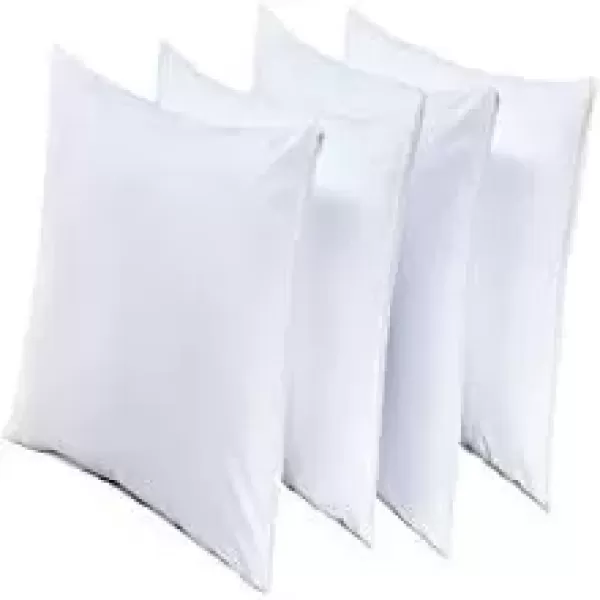 imageNiagara 4 Pack Pillow Protectors Queen 20x30 Inches Lab Certified Ultra Fresh Treated 100 Cotton Non Crinkle Quiet Breathable Zipper Covers Cases WhiteKing