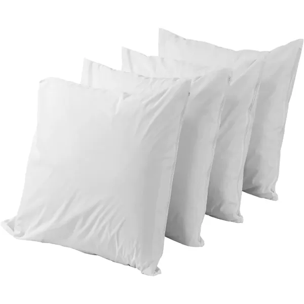 imageNiagara 4 Pack Waterproof Pillow Protectors King 20x36 Extra Soft Non Noisy Inches Smooth Zipper Premium Encasement Covers Quiet Cases Set White 100 Liquid Protection 100Gsm Super Soft