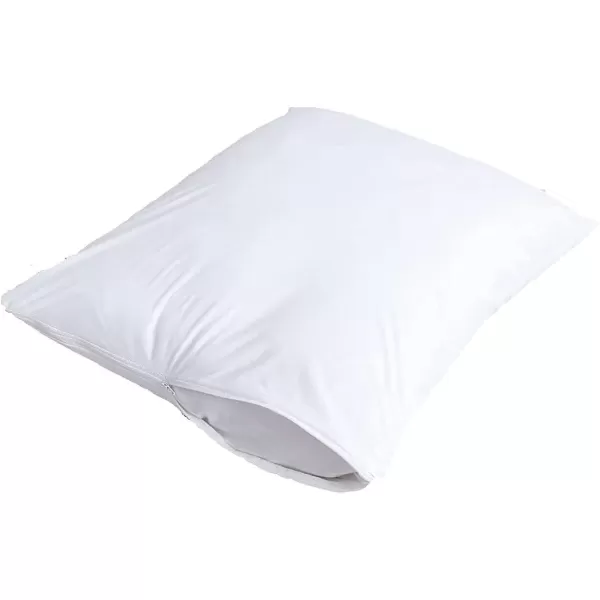 imageNiagara 4 Pack Waterproof Pillow Protectors King 20x36 Extra Soft Non Noisy Inches Smooth Zipper Premium Encasement Covers Quiet Cases Set White 100 Liquid Protection 100Gsm Super Soft