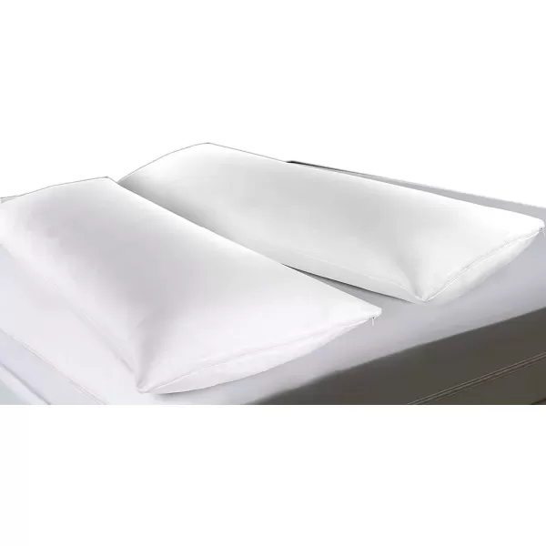 imageNiagara 4 Pack Waterproof Pillow Protectors Queen 20x30 Inches Smooth Zipper Premium Encasement Covers Quiet Cases Set WhiteBody