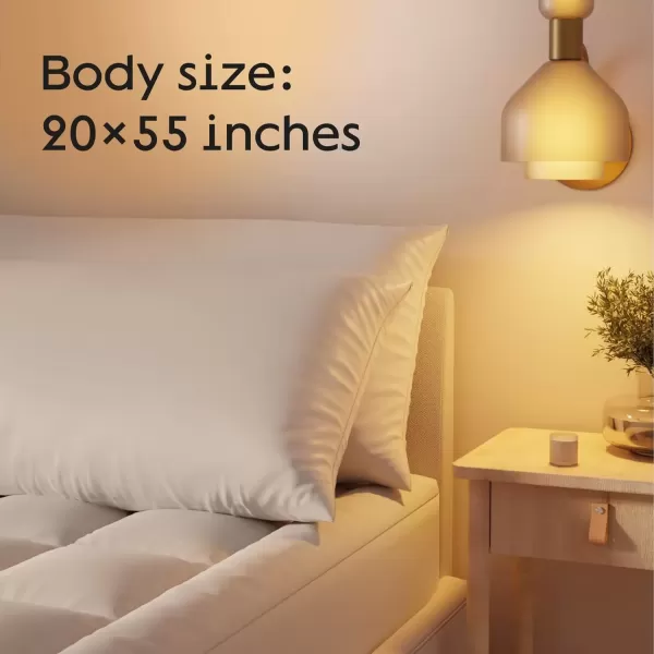 imageNiagara 4 Pack Waterproof Pillow Protectors Standard 20x26 Inches Smooth Zipper Premium Encasement Covers Quiet Cases Set WhiteBody