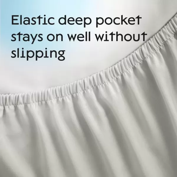 imageNiagara Cotton Mattress Protector Full 54x75 Non Noisy Cooling Breathable Ultra Plush Absorbent Extra Deep Fits 20 Inches Deep MattressQueen