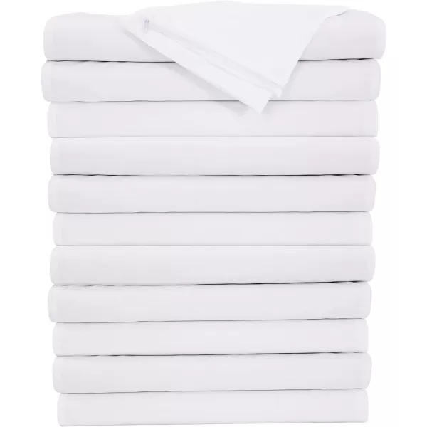 imageNiagara Pillow Protectors with Zipper Standard Size 8Pack  100 Resistant to Stains Dust ampamp Dirt  Soft Hypoallergenic Standard Pillow Protector for Safe and Quiet SleepKing
