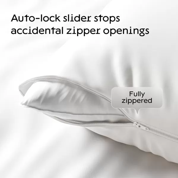 imageNiagara Pillow Protectors with Zipper Standard Size 8Pack  100 Resistant to Stains Dust ampamp Dirt  Soft Hypoallergenic Standard Pillow Protector for Safe and Quiet SleepQueen