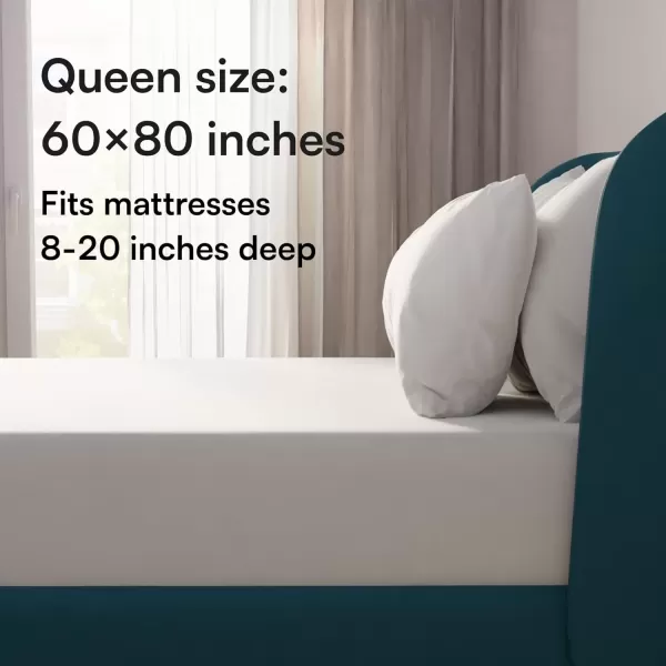 imageNiagara Waterproof Mattress Protector King 78x80 Cover Deep Pocket Breathable Noiseless 820Inches Bed Smooth Jersey Mattress Pad Cover Fully Ultra Thin PolyesterQueen