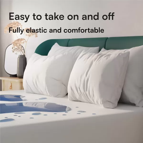 imageNiagara Waterproof Mattress Protector King 78x80 Cover Deep Pocket Breathable Noiseless 820Inches Bed Smooth Jersey Mattress Pad Cover Fully Ultra Thin PolyesterQueen