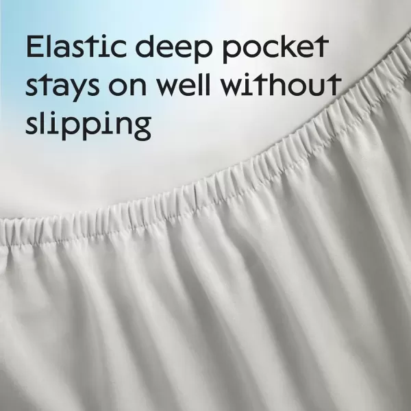 imageNiagara Waterproof Mattress Protector King 78x80 Cover Deep Pocket Breathable Noiseless 820Inches Bed Smooth Jersey Mattress Pad Cover Fully Ultra Thin PolyesterQueen
