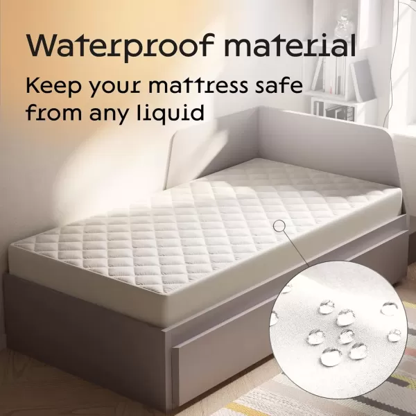 imageNiagara Waterproof Mattress Protector King 78x80 Cover Deep Pocket Breathable Noiseless 820Inches Bed Smooth Jersey Mattress Pad Cover Fully Ultra Thin PolyesterTwin
