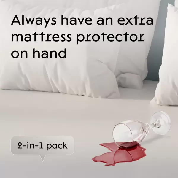 imageNiagara Waterproof Mattress Protector King 78x80 Cover Deep Pocket Breathable Noiseless 820Inches Bed Smooth Jersey Mattress Pad Cover Fully Ultra Thin PolyesterKing