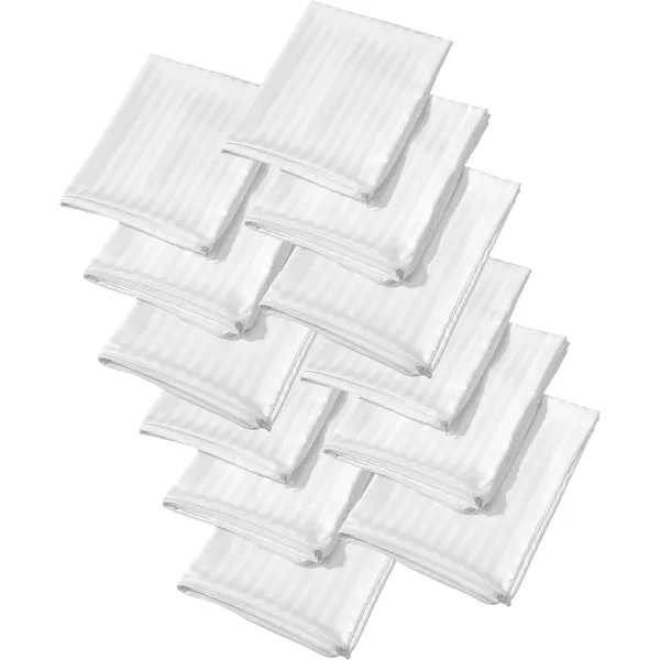 imageSet of 12 Pillow Protectors with Zipper Queen Size  100 Resistant to Stains Dust ampamp Dirt  Washable Covers for Increased Pillow LifespanKing