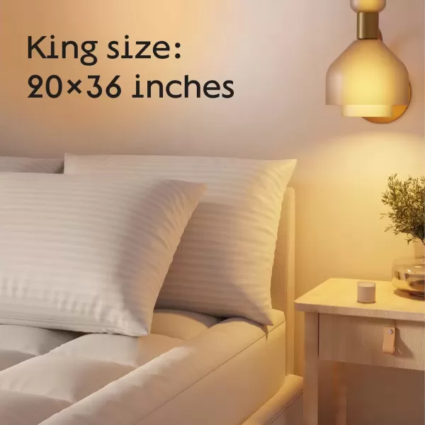 imageSet of 12 Pillow Protectors with Zipper Queen Size  100 Resistant to Stains Dust ampamp Dirt  Washable Covers for Increased Pillow LifespanKing