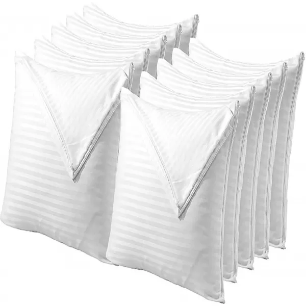 imageSet of 12 Pillow Protectors with Zipper Queen Size  100 Resistant to Stains Dust ampamp Dirt  Washable Covers for Increased Pillow LifespanKing