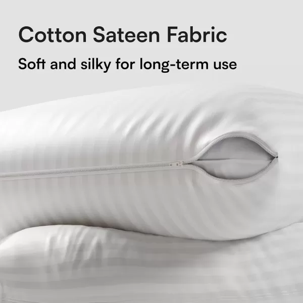 imageSet of 12 Pillow Protectors with Zipper Queen Size  100 Resistant to Stains Dust ampamp Dirt  Washable Covers for Increased Pillow LifespanKing