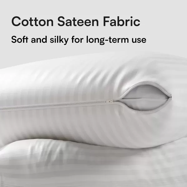 imageSet of 12 Pillow Protectors with Zipper Queen Size  100 Resistant to Stains Dust ampamp Dirt  Washable Covers for Increased Pillow LifespanKing
