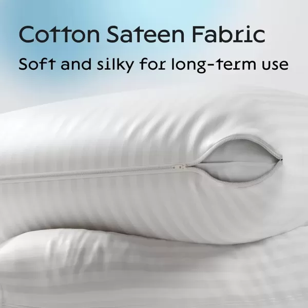 imageSet of 12 Pillow Protectors with Zipper Queen Size  100 Resistant to Stains Dust ampamp Dirt  Washable Covers for Increased Pillow LifespanStandard