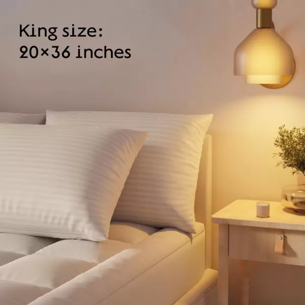 imageUltra Soft Pillow Protectors with Zipper Standard Size  Set of 4 Breathable Pillow Covers  100 Protection Against Stains Dust ampamp Dirt  Machine Washable GrayDark White